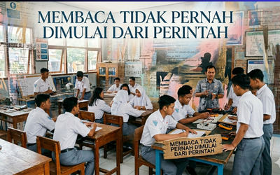 MEMBACA TIDAK PERNAH DIMULAI DARI PERINTAH