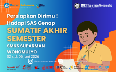SMKS Suparman Wonomulyo Siap Gelar Sumatif Akhir Semester (SAS) Genap Tahun Pelajaran 2025/2026 Berbasis E-Learning