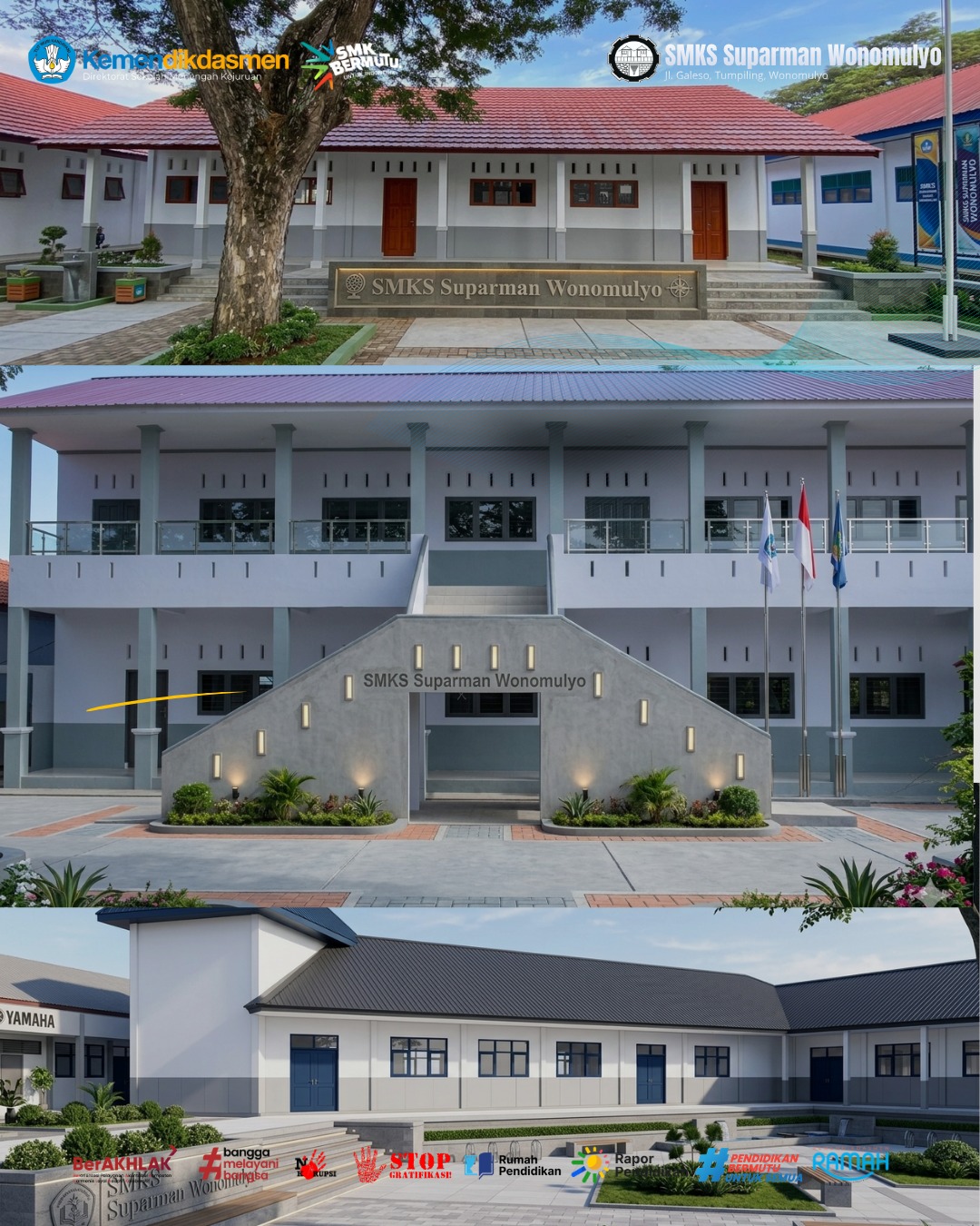 Gedung SMKS Suparman Wonomulyo