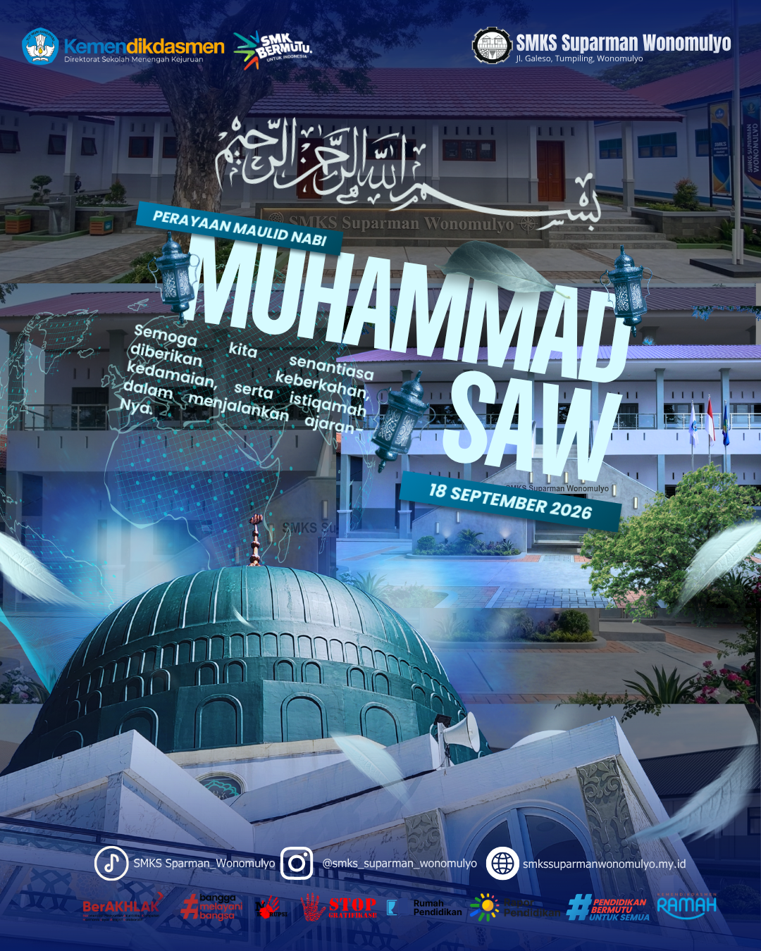 Peringatan Maulid Nabi Muhammad SAW 1448 H / 2026 M SMKS Suparman Wonomulyo